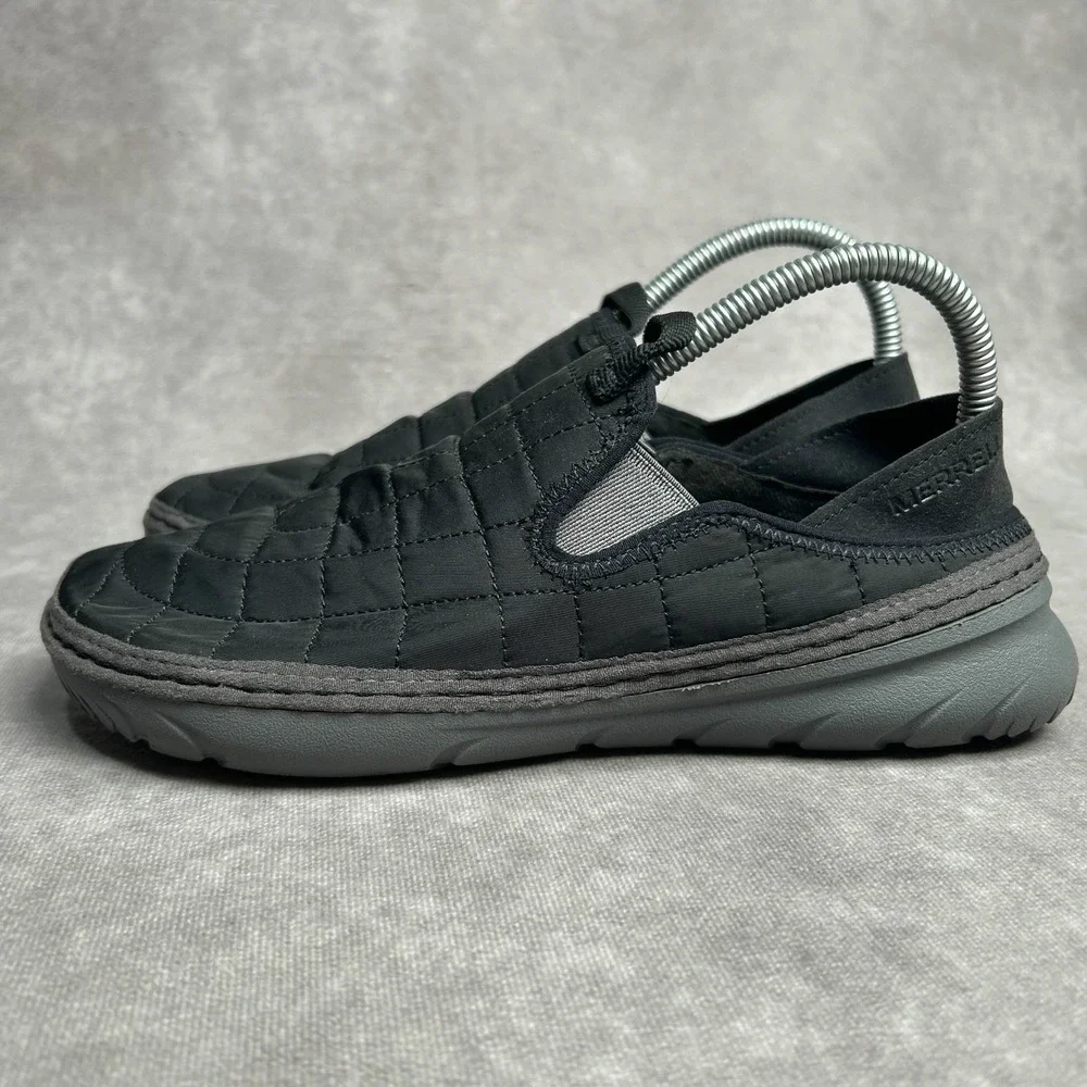 Merrell Hut Moc Black Quilted Slip On Shoes J001872 Womens Size 7 - Picture 2 of 9